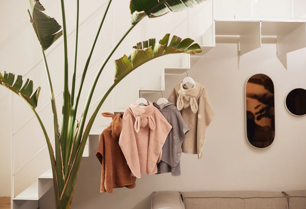 Badponcho badstof in zes varianten - met optie tot borduren